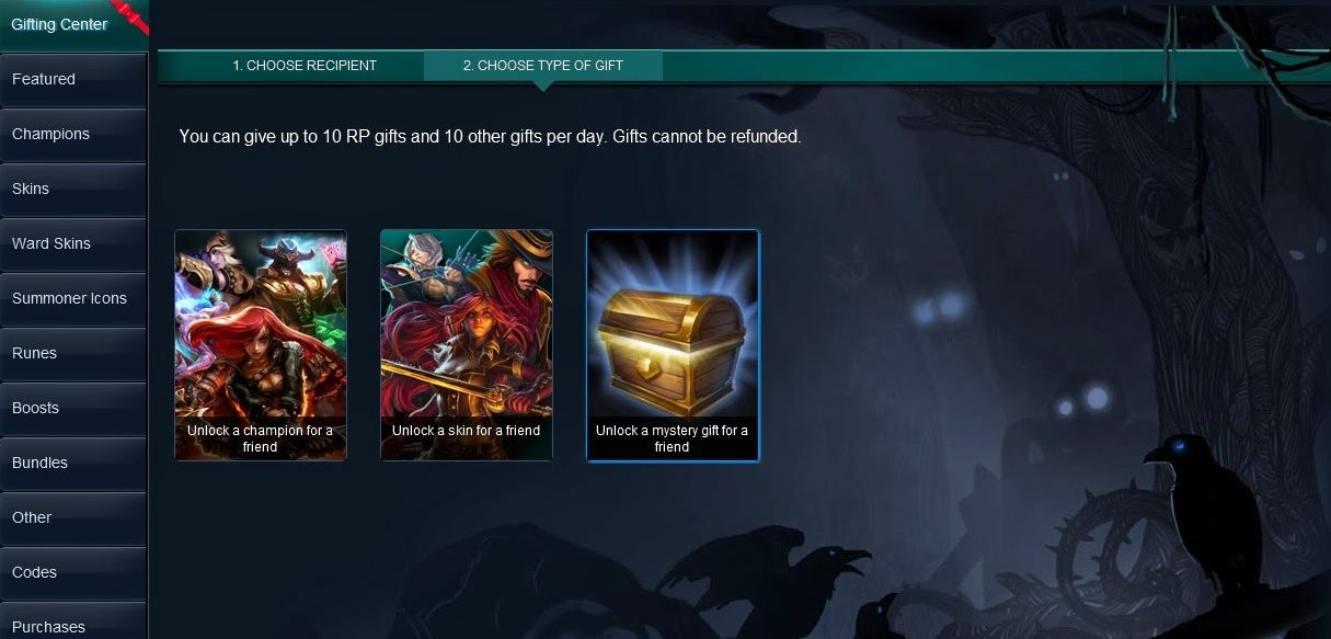Mystery gift