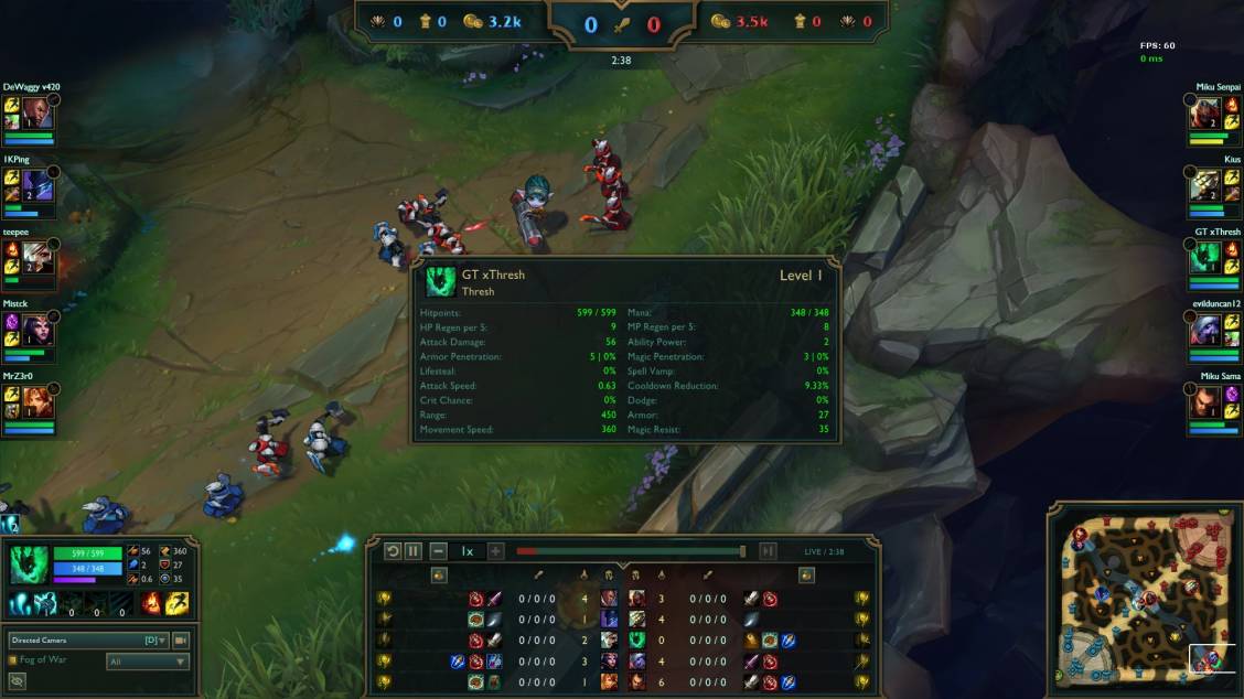 Mise à jour sur le PBE (21/08)
