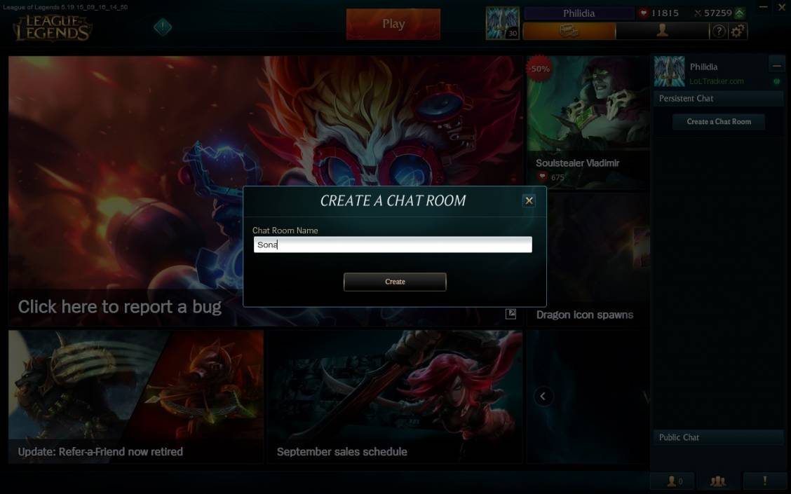 Arrivée des salons de discussion privé sur le PBE