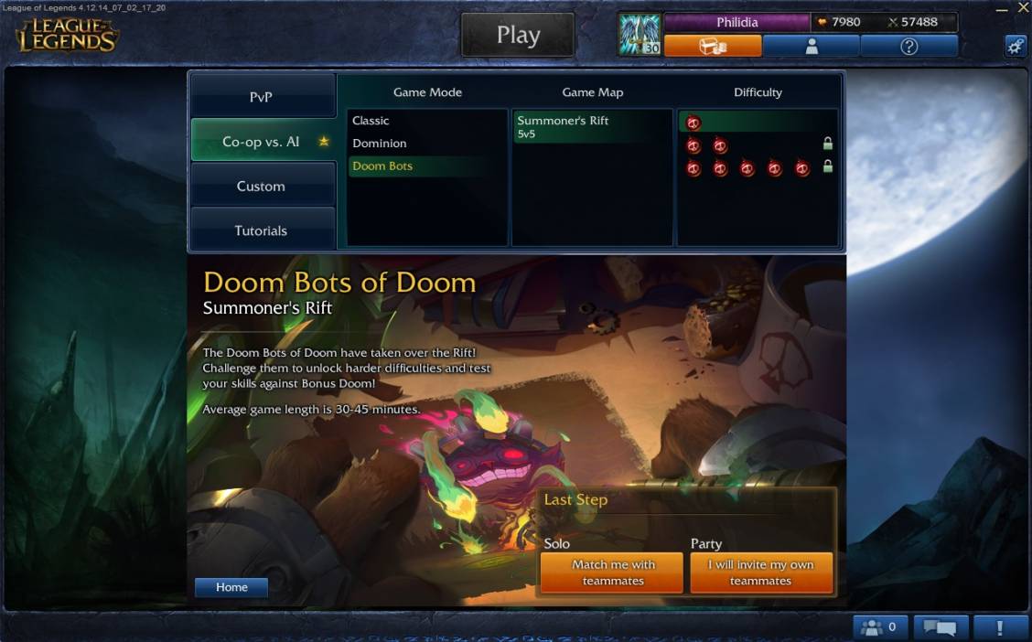 [PBE] Présentation du mode Doom Bot