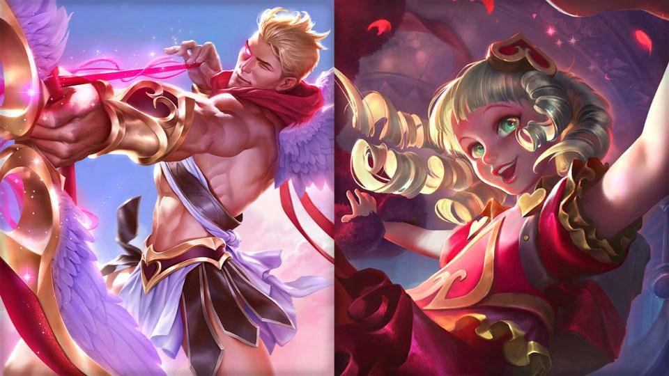 Soyez romantiques avec les skins de la St-Valentin