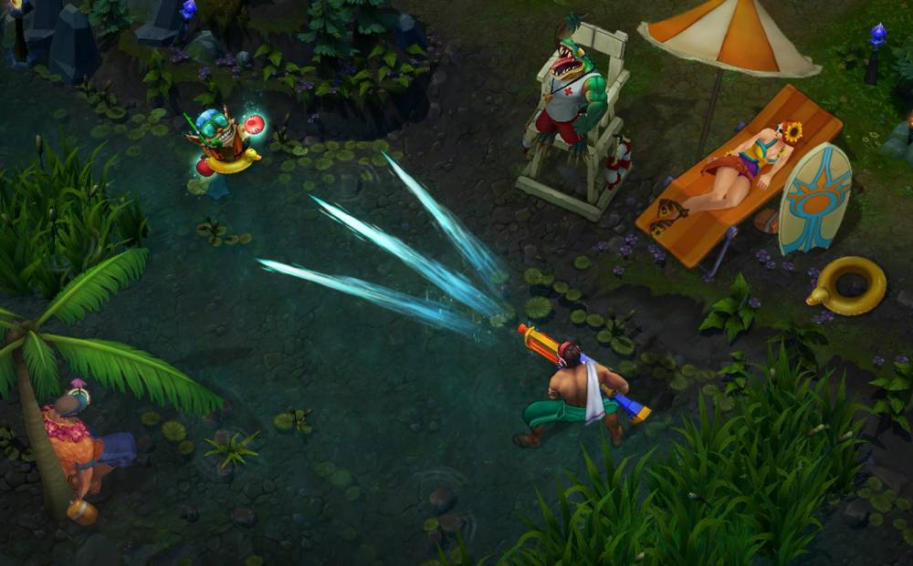 Skins pool party sur le PBE