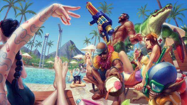 Discussions sur les skins pool party